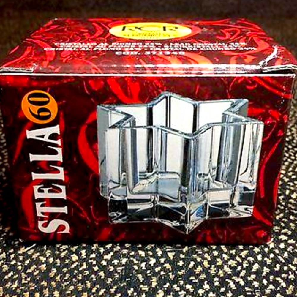 Crystal candle holders RCR star shape